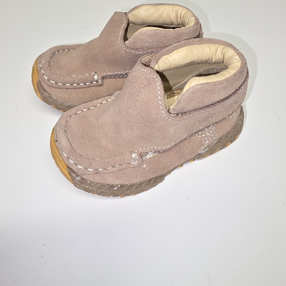 Bumkids Francis Infant Tan Suede Shoes Size 3 Baby